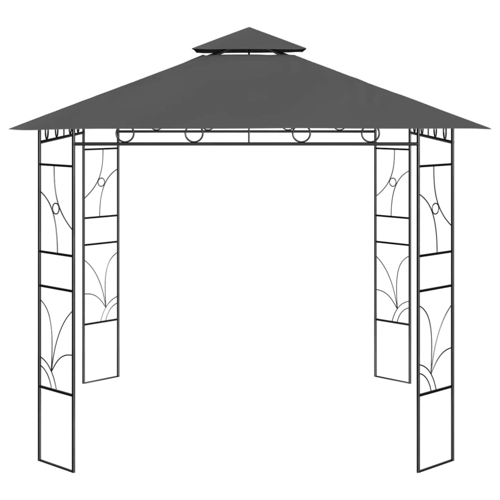 vidaXL Κιόσκι Ανθρακί 3 x 3 x 2,7 μ. 160 γρ./μ²