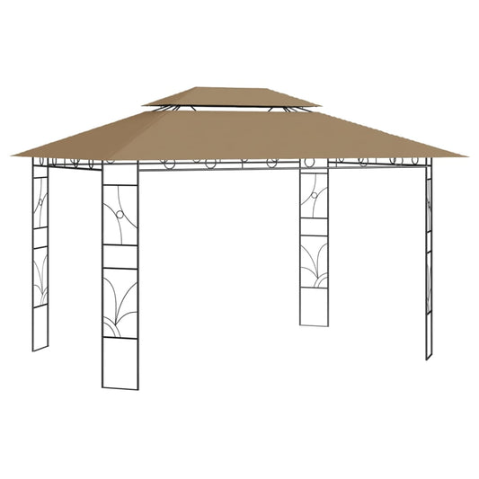 vidaXL Κιόσκι Taupe 4 x 3 x 2,7 μ. 160 γρ./μ²