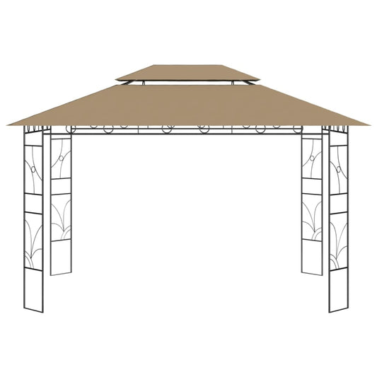 vidaXL Κιόσκι Taupe 4 x 3 x 2,7 μ. 160 γρ./μ²