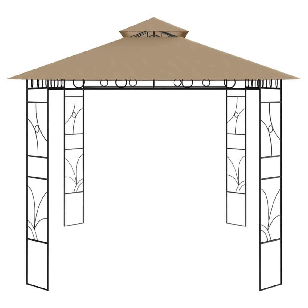 vidaXL Κιόσκι Taupe 4 x 3 x 2,7 μ. 160 γρ./μ²