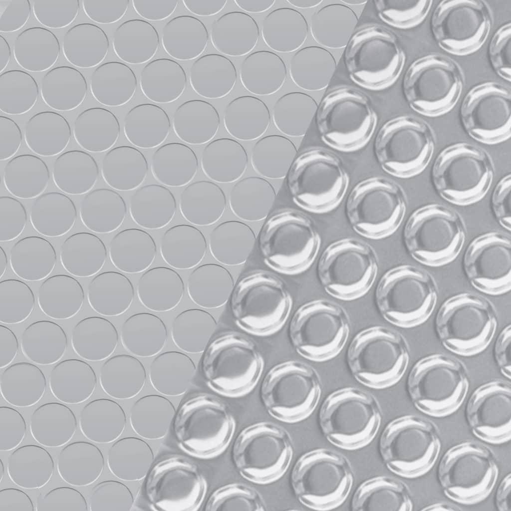 vidaXL Κάλυμμα Πισίνας Ασημί 417 εκ. από Πολυαιθυλένιο