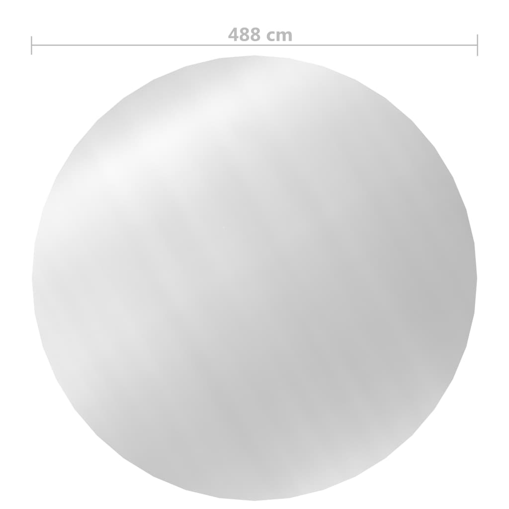 vidaXL Κάλυμμα Πισίνας Ασημί 488 εκ. από Πολυαιθυλένιο