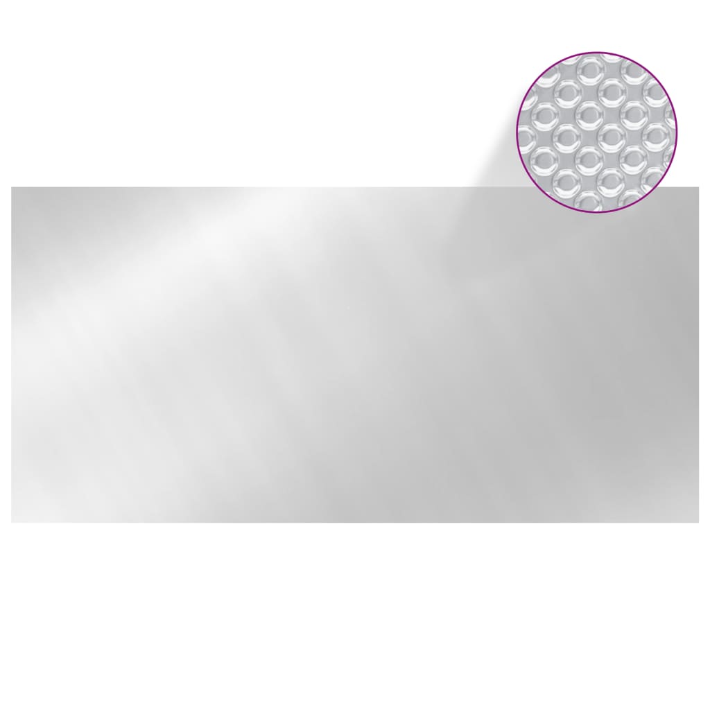 vidaXL Κάλυμμα Πισίνας Ασημί 450 x 220 εκ. από Πολυαιθυλένιο