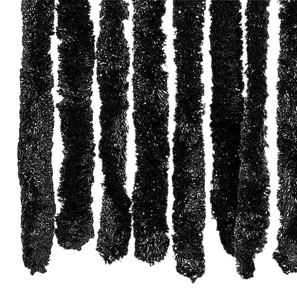 vidaXL Σήτα - Κουρτίνα Πόρτας Ανθρακί 118 x 220 εκ. από Σενίλ