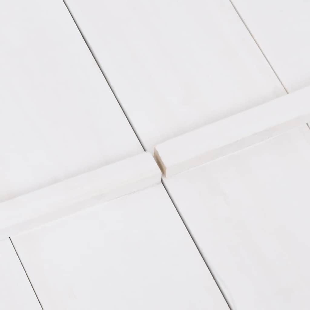 vidaXL Αμμοδόχος Λευκή 95 x 90 x 15 εκ. από Ξύλο Ελάτης