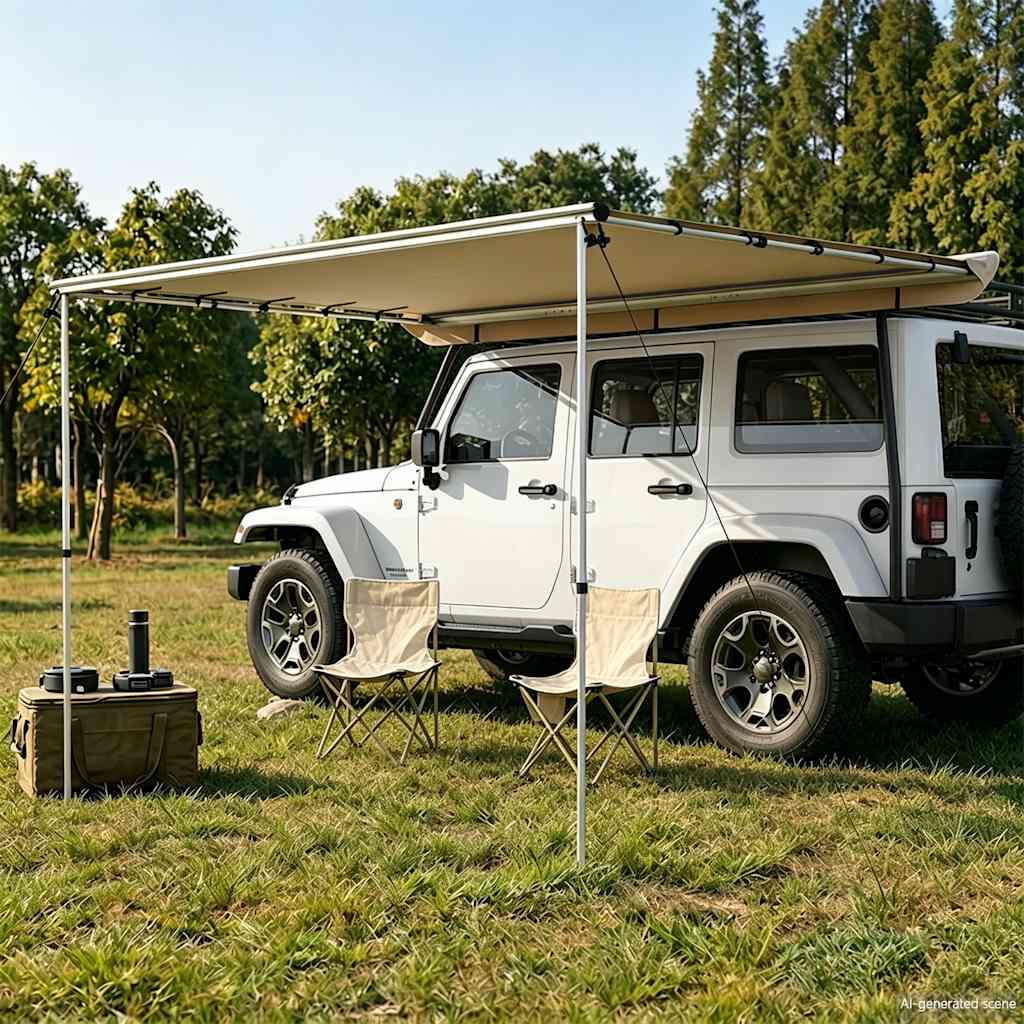 vidaXL Τέντα Τροχόσπιτου Μπεζ 4 x 3 x 2,15 μ.