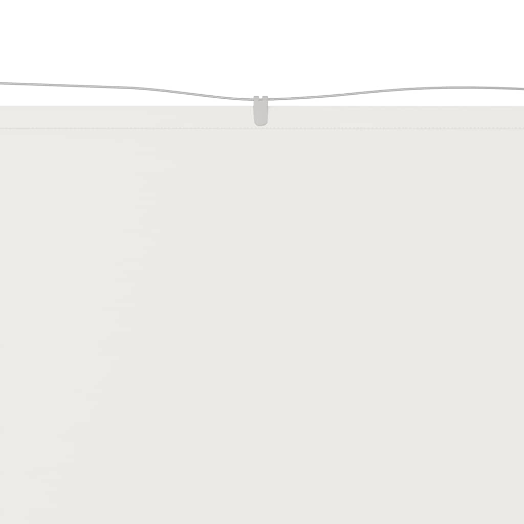 vidaXL Τέντα Κάθετη Λευκή 60 x 1200 εκ. από Ύφασμα Oxford