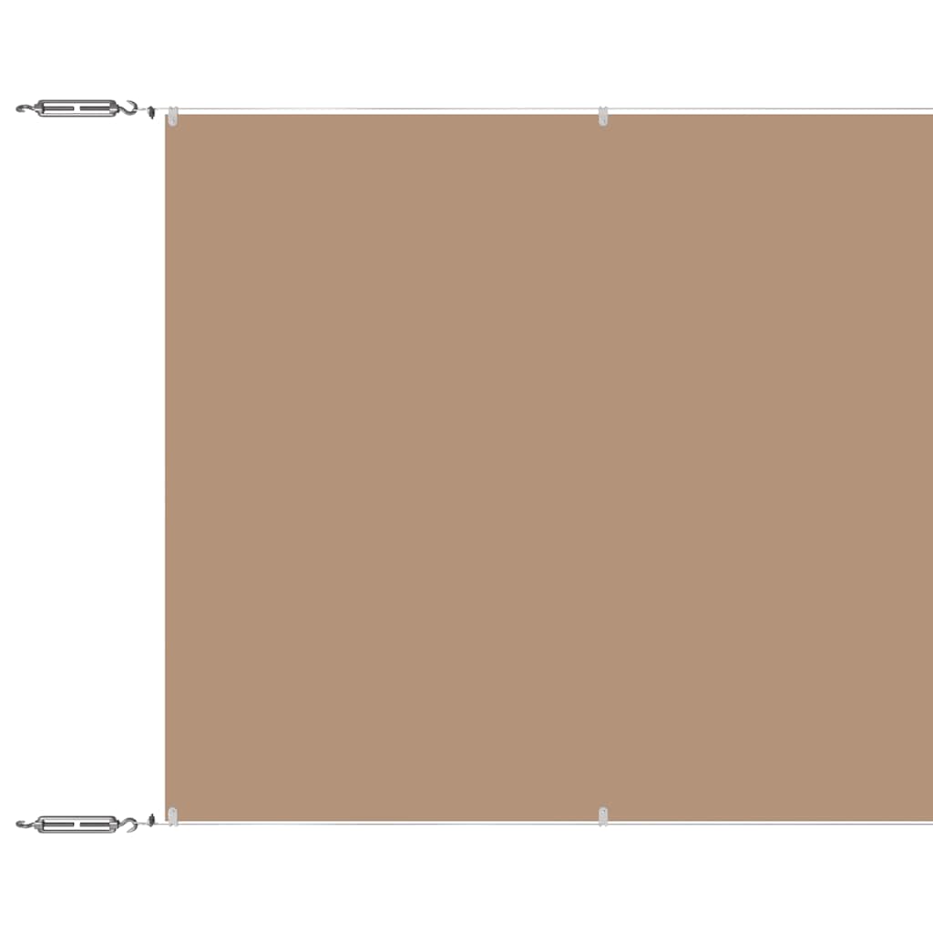 vidaXL Τέντα Κάθετη Taupe 100 x 1000 εκ. από Ύφασμα Oxford