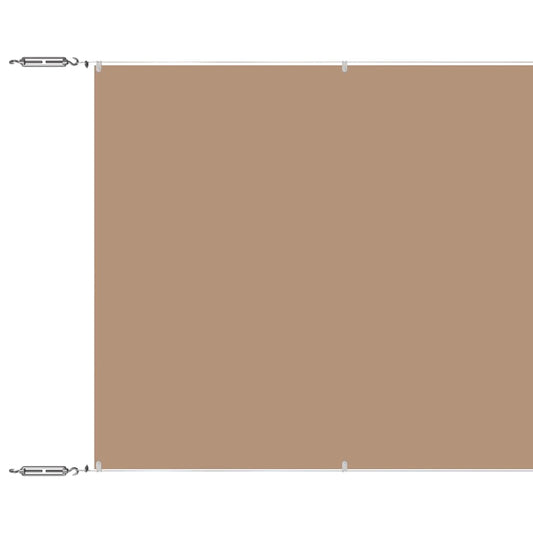 vidaXL Τέντα Κάθετη Taupe 100 x 1000 εκ. από Ύφασμα Oxford
