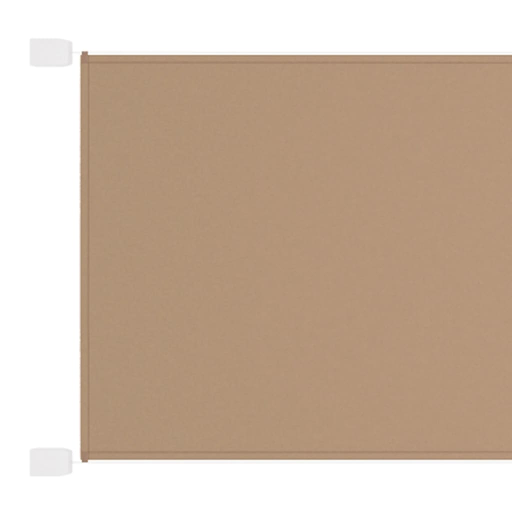vidaXL Τέντα Κάθετη Taupe 140 x 420 εκ. από Ύφασμα Oxford
