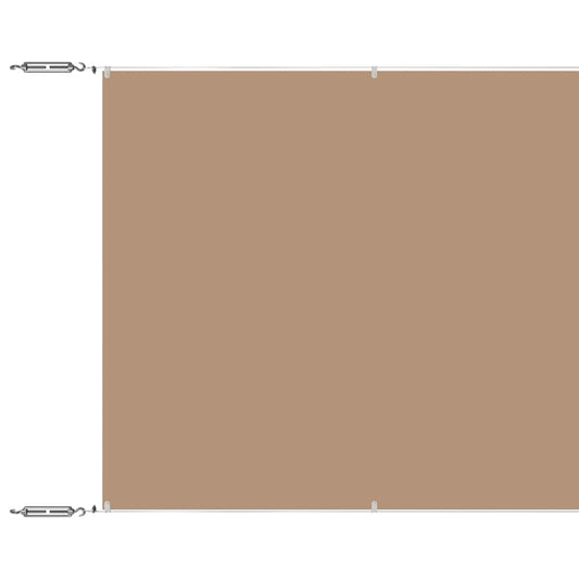 vidaXL Τέντα Κάθετη Taupe 140 x 800 εκ. από Ύφασμα Oxford