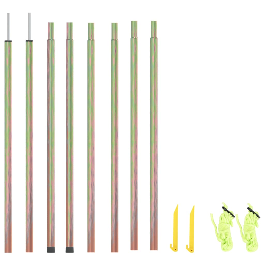 vidaXL Στύλοι για Πανί Σκίασης 2 τεμ. 200 εκ. από Γαλβανισμένο Ατσάλι