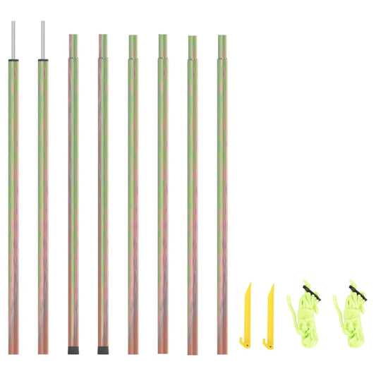 vidaXL Στύλοι για Πανί Σκίασης 2 τεμ. 250 εκ. από Γαλβανισμένο Ατσάλι