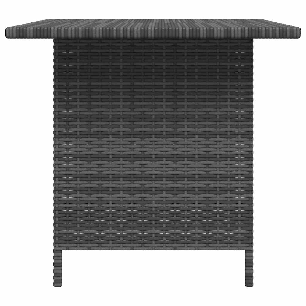 vidaXL Τραπεζαρία Κήπου Γκρι 110 x 70 x 65 εκ. από Συνθετικό Ρατάν