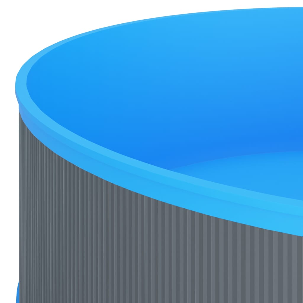 vidaXL Πισίνα Υπέργεια 350 x 90 εκ. Γκρι