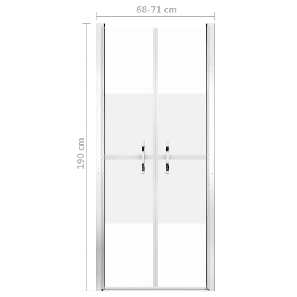 vidaXL Πόρτα Ντουζιέρας με Σχέδιο Αμμοβολής 71 x 190 εκ. από ESG