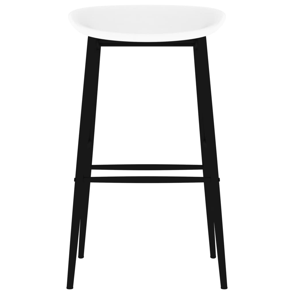 vidaXL Σετ Επίπλων Μπαρ 7 Τεμαχίων Μαύρο / Λευκό