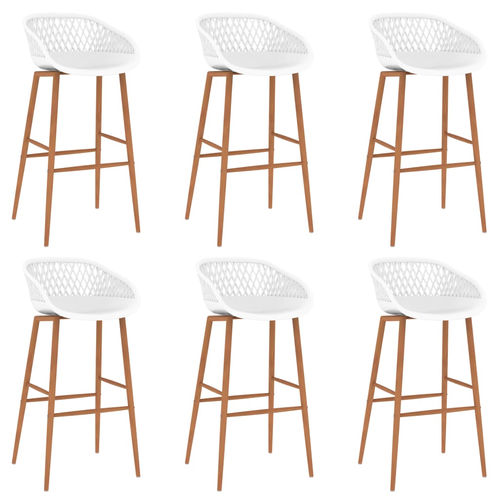 vidaXL Σετ Επίπλων Μπαρ 7 Τεμαχίων Λευκό