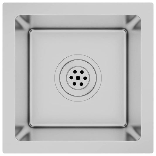 vidaXL Νεροχύτης Κουζίνας Χειροποίητος από Ανοξείδωτο Ατσάλι