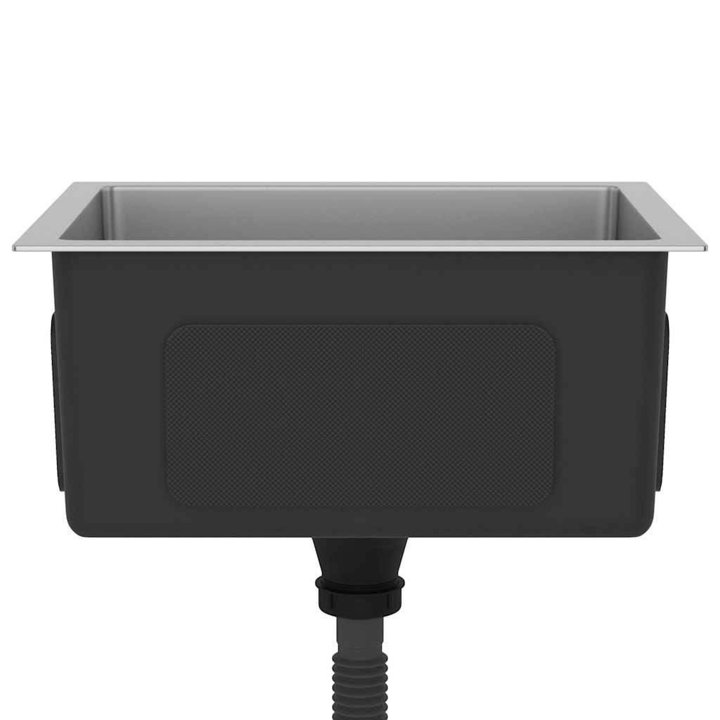 vidaXL Νεροχύτης Κουζίνας Χειροποίητος από Ανοξείδωτο Ατσάλι