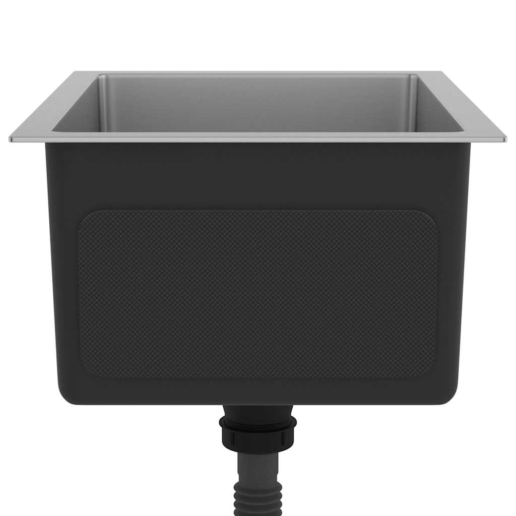 vidaXL Νεροχύτης Κουζίνας Χειροποίητος από Ανοξείδωτο Ατσάλι