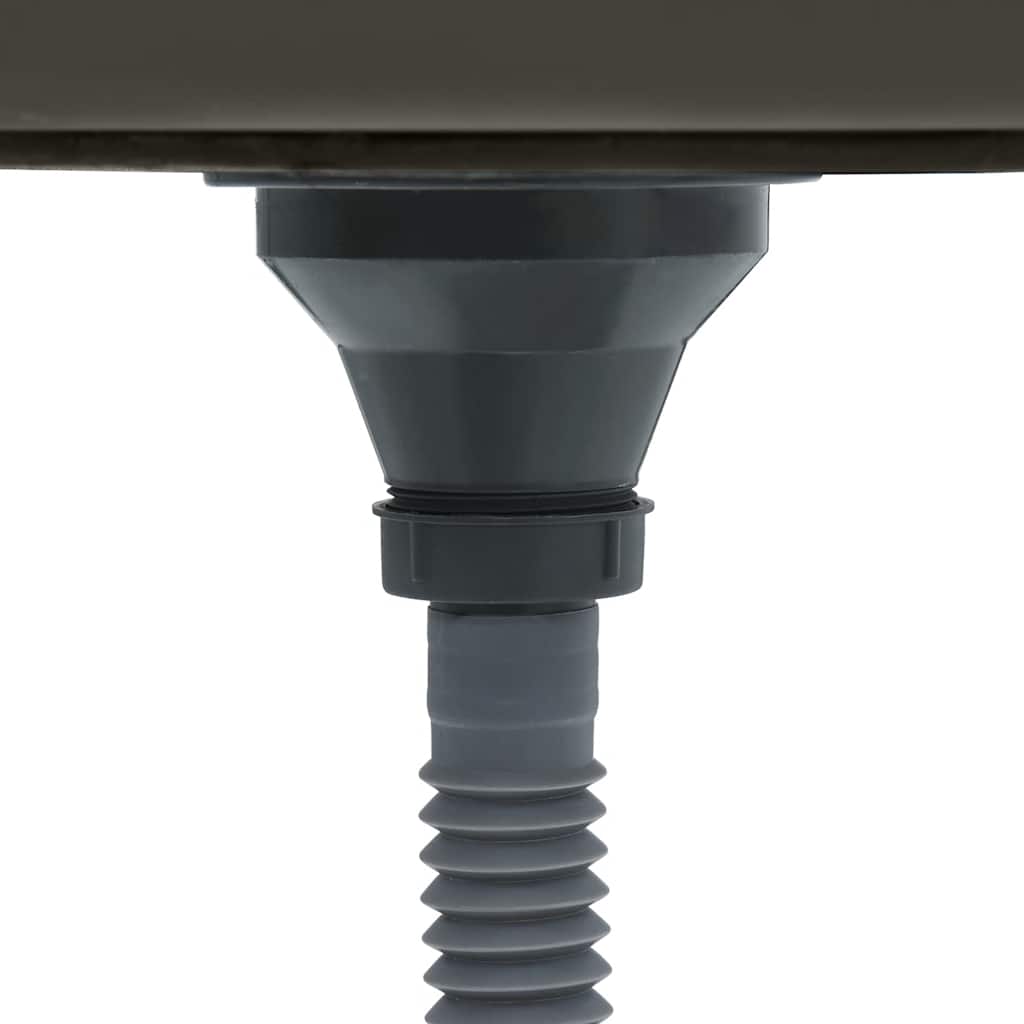 vidaXL Νεροχύτης Κουζίνας Χειροποίητος Μαύρος από Ανοξείδωτο Ατσάλι