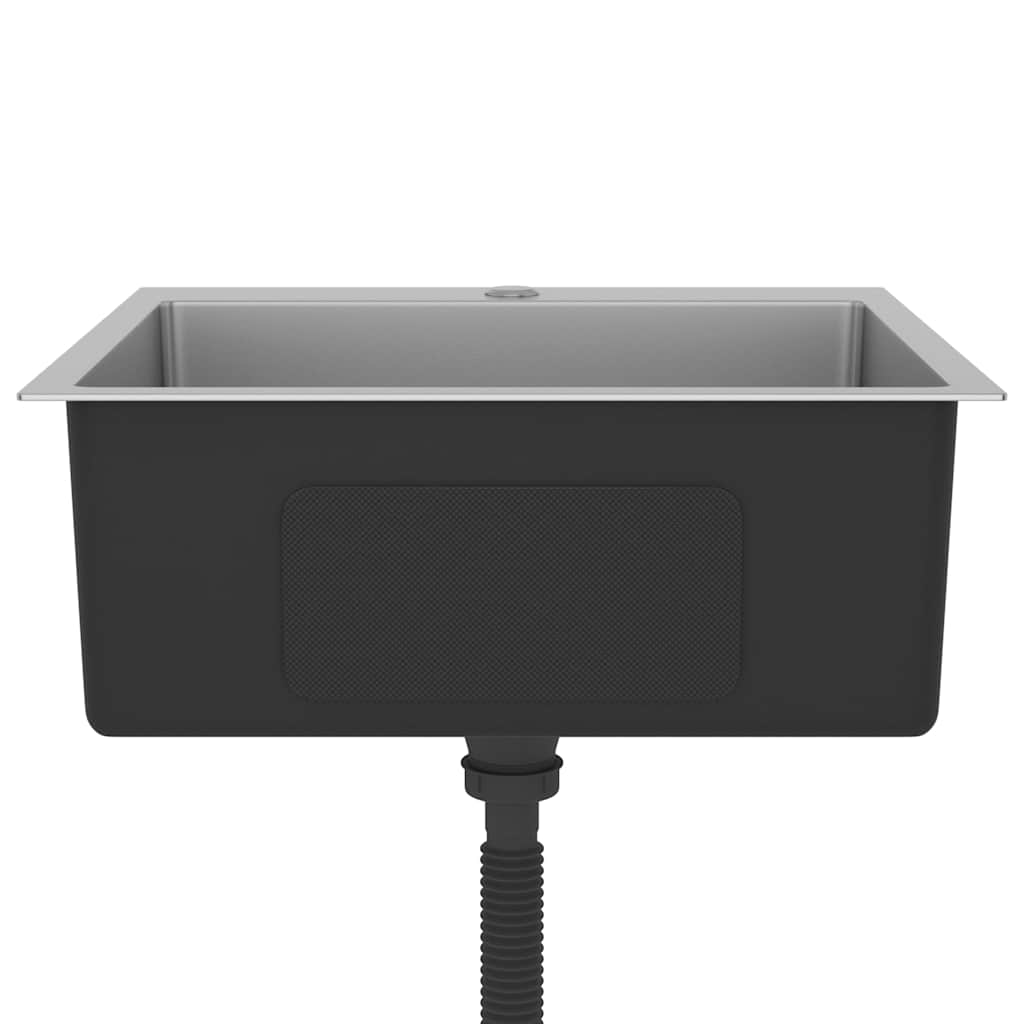 vidaXL Νεροχύτης Κουζίνας Χειροποίητος από Ανοξείδωτο Ατσάλι