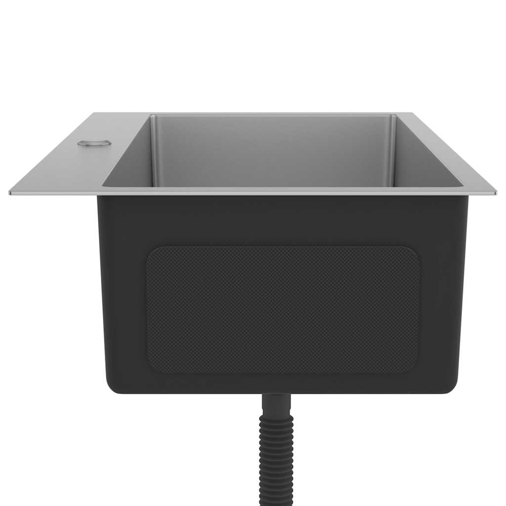 vidaXL Νεροχύτης Κουζίνας Χειροποίητος από Ανοξείδωτο Ατσάλι