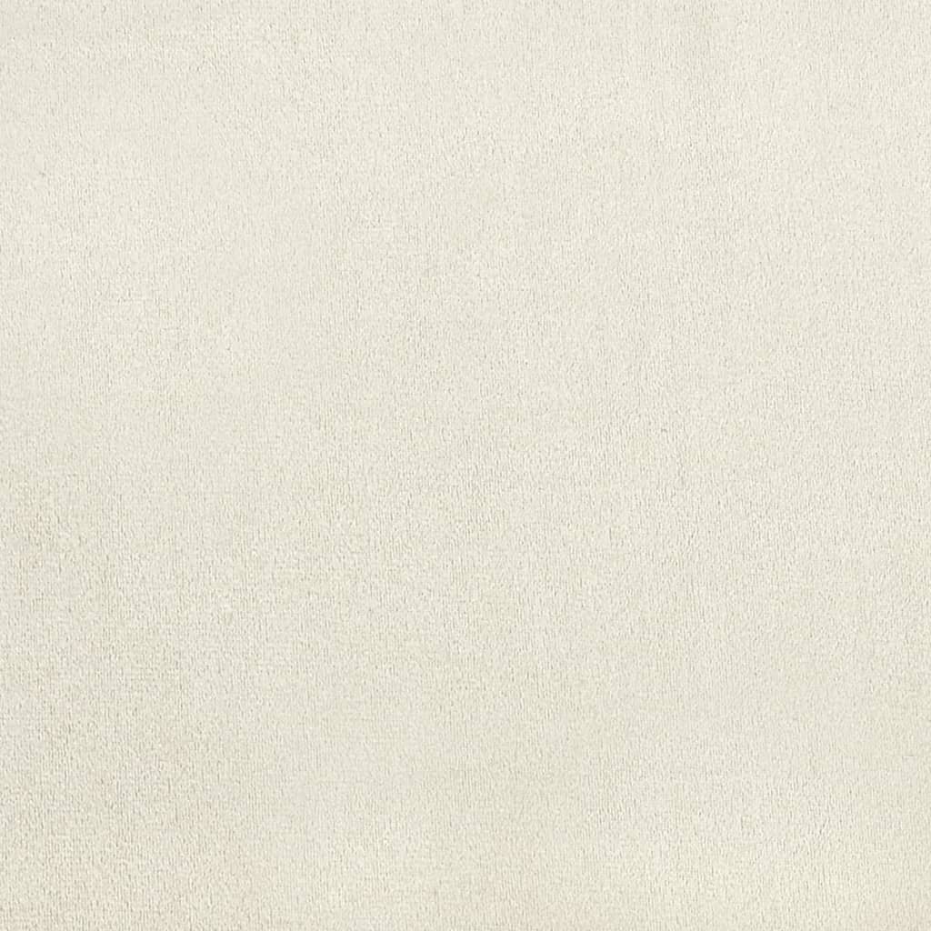 vidaXL Καρέκλες Τραπεζαρίας 4 τεμ. Κρεμ Λευκές Βελούδινες