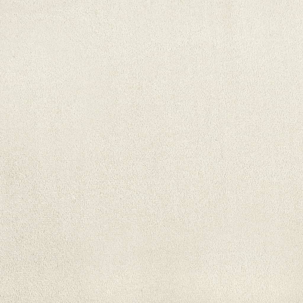 vidaXL Καρέκλες Τραπεζαρίας 2 τεμ. Κρεμ Λευκό Βελούδινες