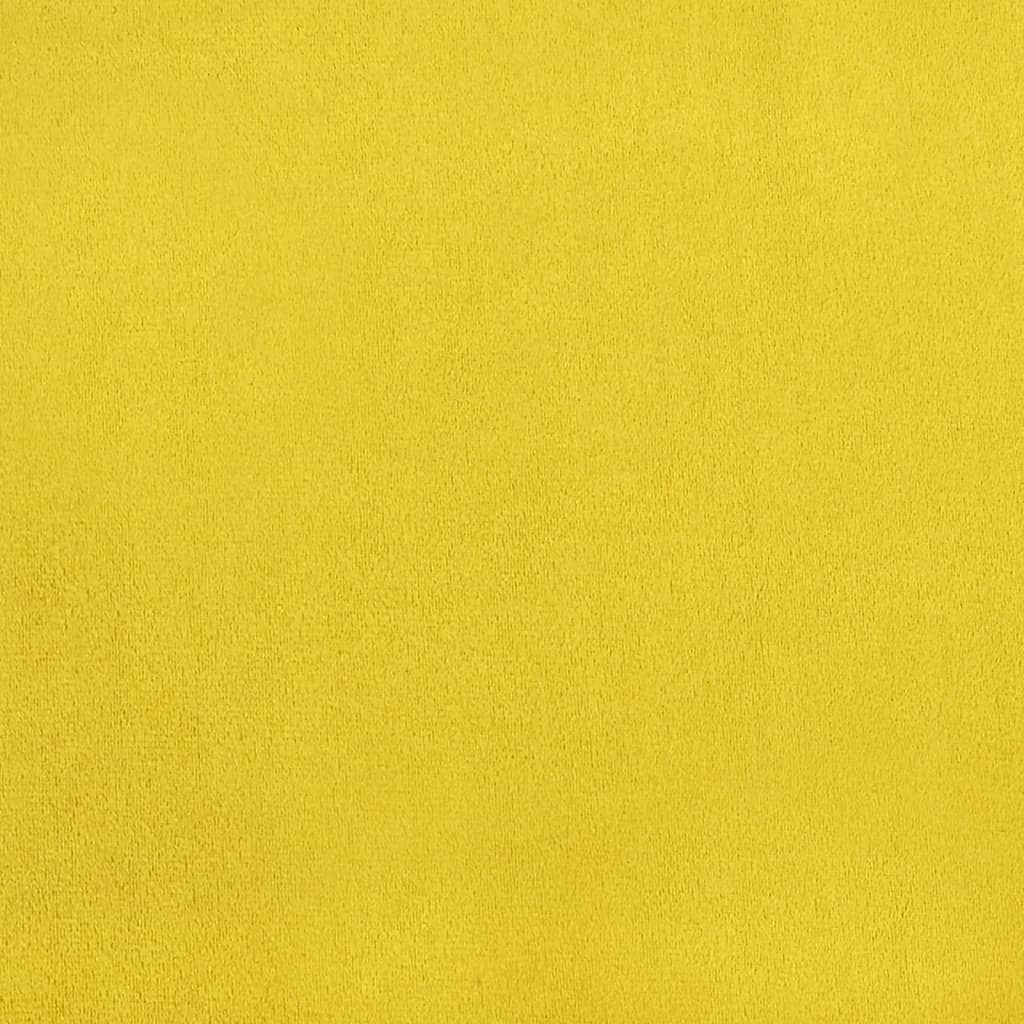 vidaXL Καρέκλες Τραπεζαρίας 4 τεμ. Κίτρινο Μουσταρδί Βελούδινες
