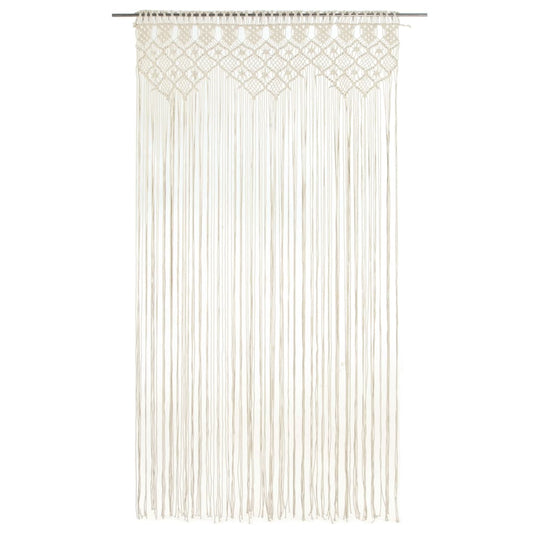 vidaXL Κουρτίνα Μακραμέ 140 x 240 εκ. Βαμβακερή