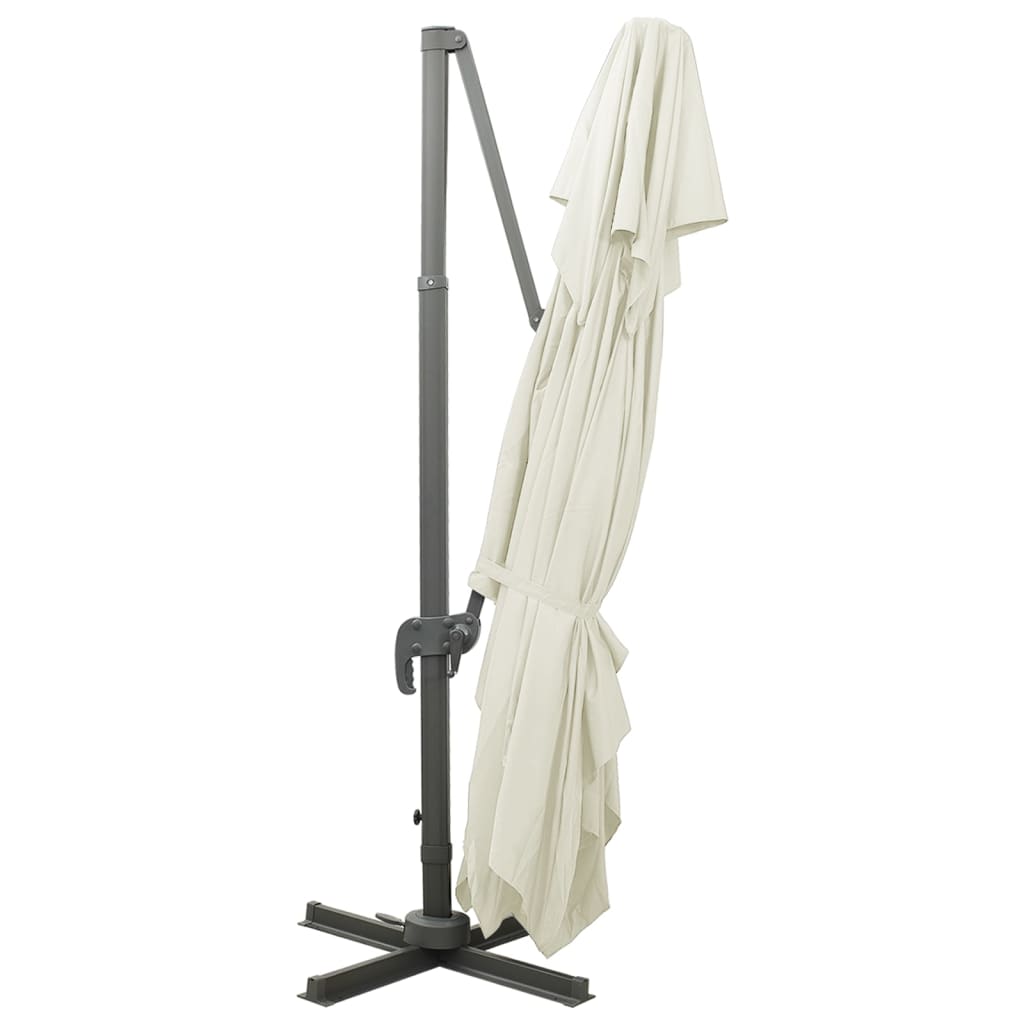 vidaXL Ομπρέλα Κήπου με Διπλή Επιφάνεια Άμμου 400x300 εκ.