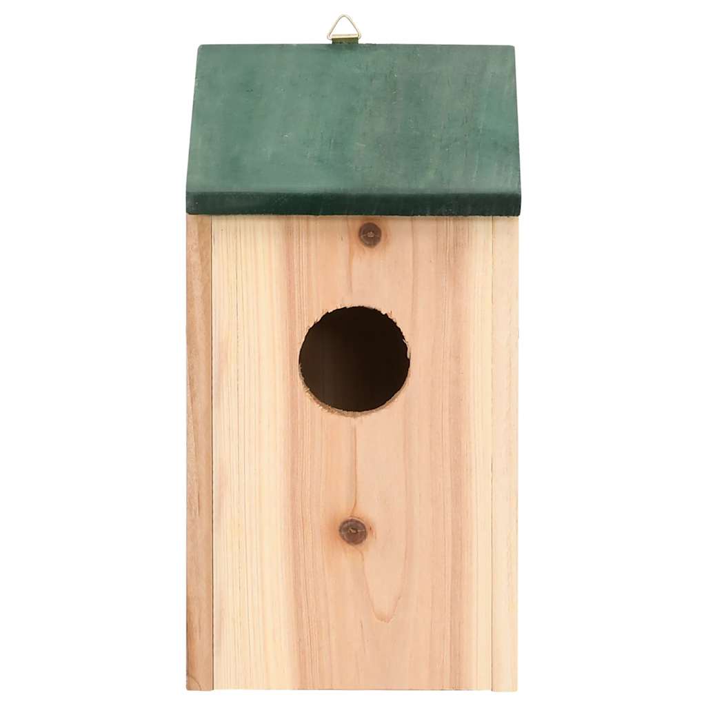 vidaXL Φωλιές Πουλιών 10 τεμ. 12 x 12 x 22 εκ. από Μασίφ Ξύλο Ελάτης