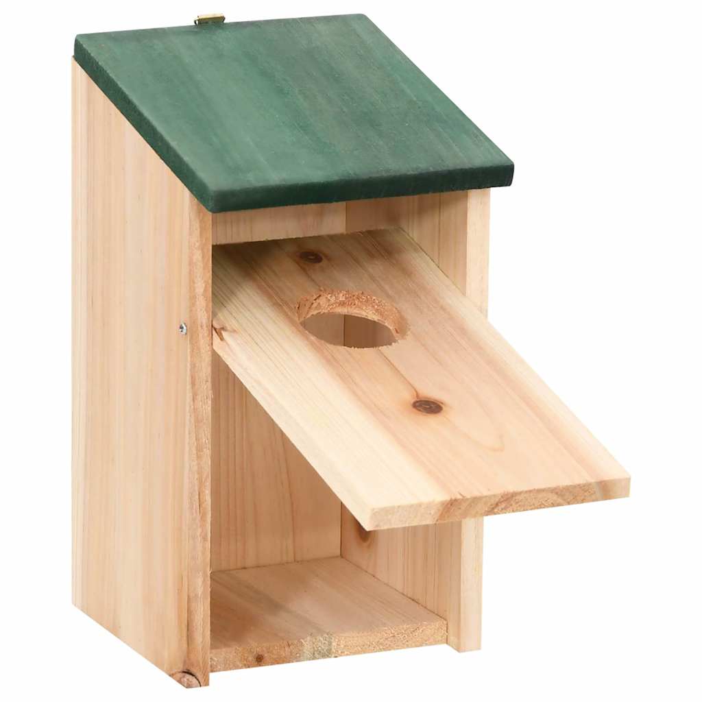 vidaXL Φωλιές Πουλιών 10 τεμ. 12 x 12 x 22 εκ. από Μασίφ Ξύλο Ελάτης
