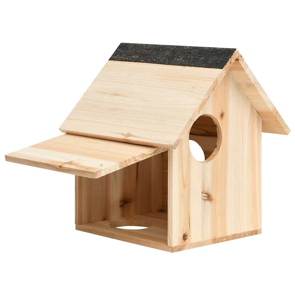 vidaXL Σπιτάκι Σκίουρου 26 x 25 x 29 εκ. Μασίφ Ξύλο Ελάτης