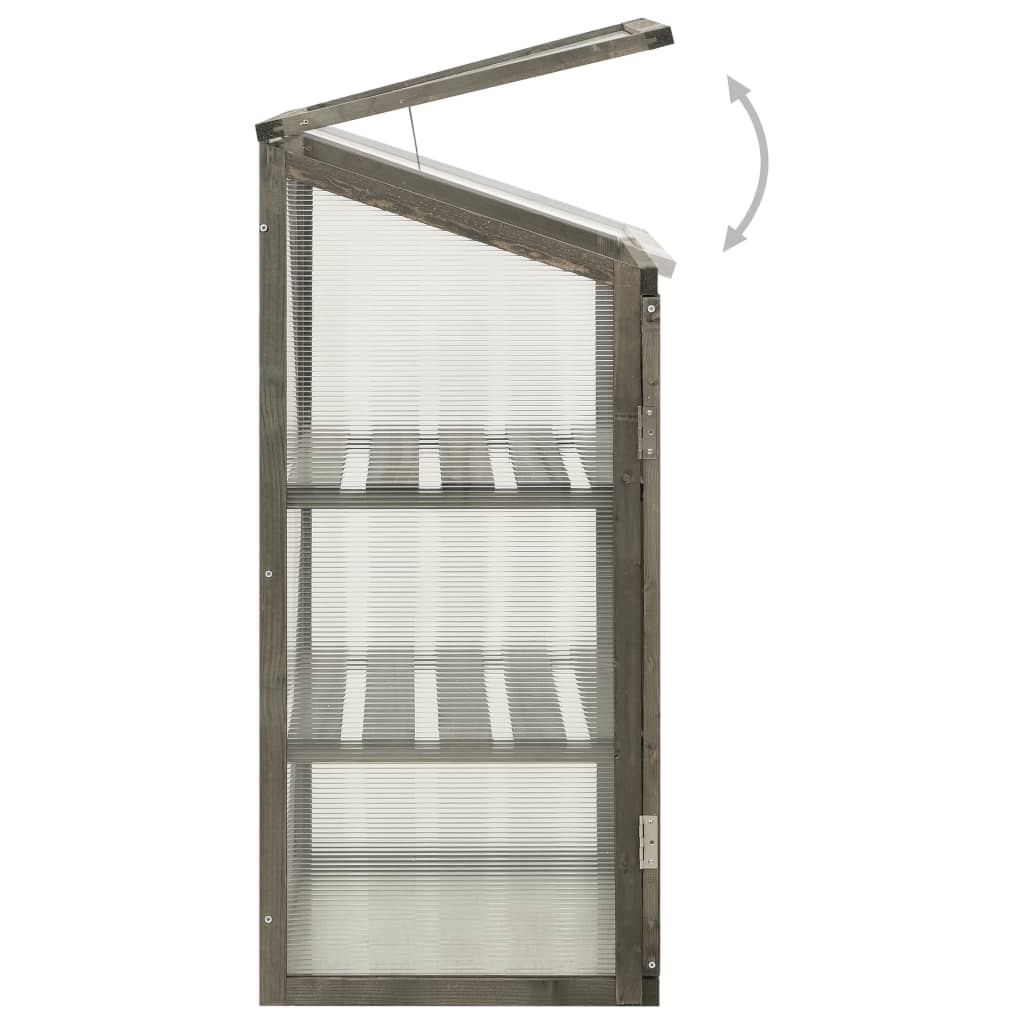 vidaXL Θερμοκήπιο 60 x 45 x 100 εκ. από Ξύλο Ελάτης