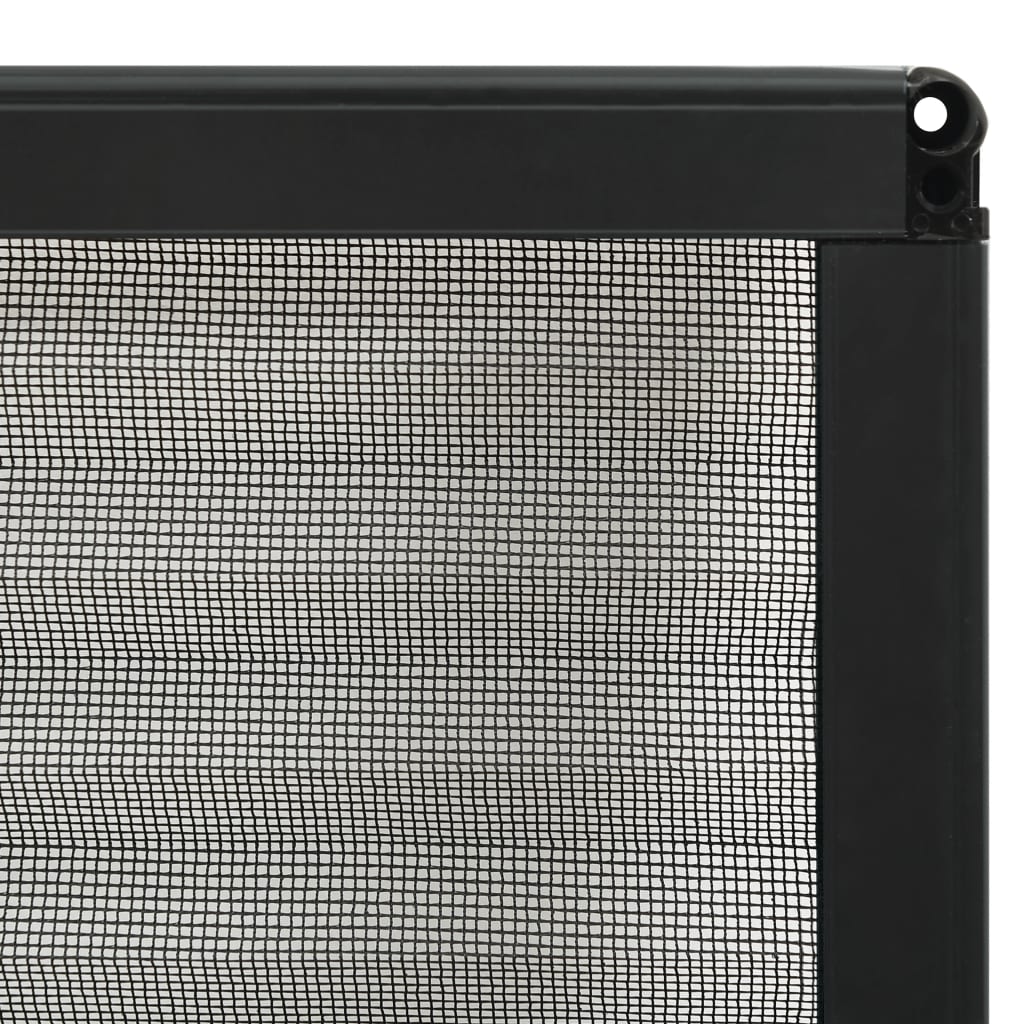 vidaXL Σήτα Παραθύρου Πλισέ Ανθρακί 120 x 120 εκ. από Αλουμίνιο
