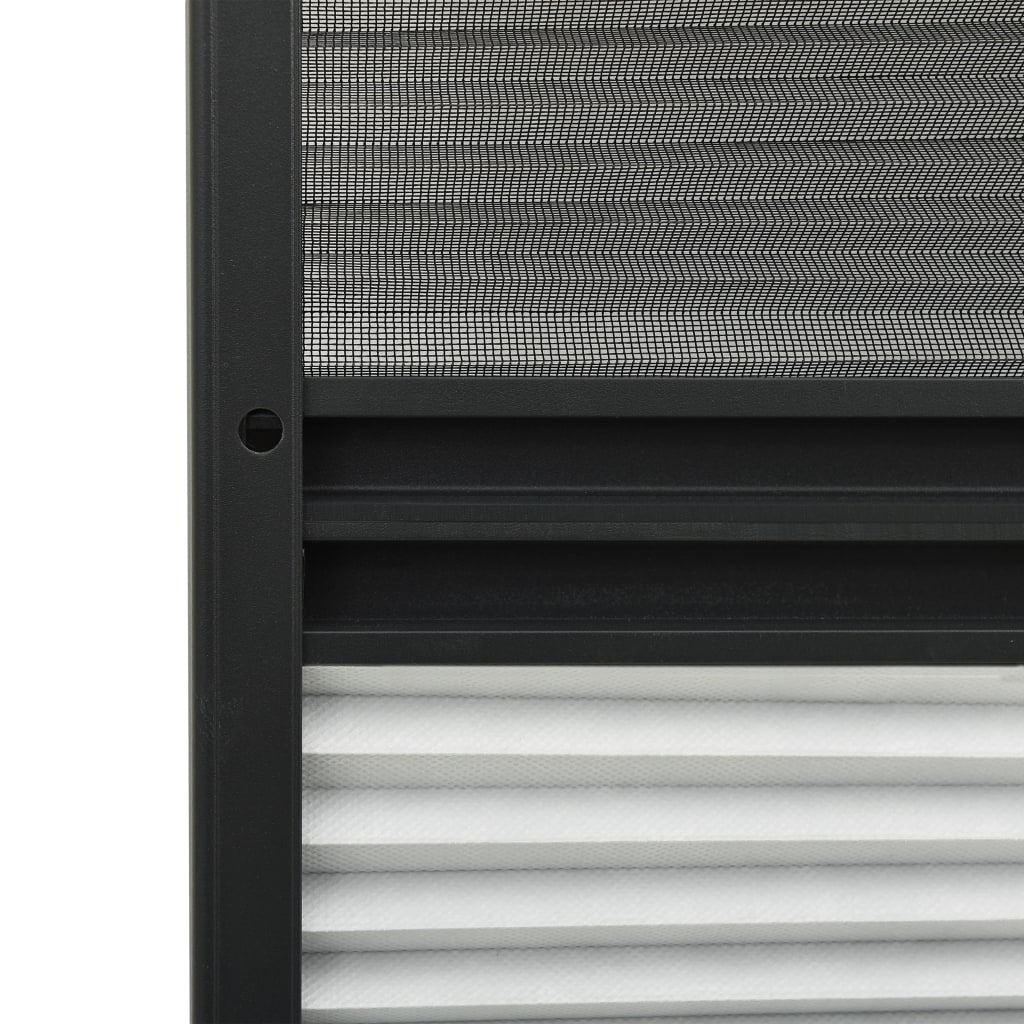 vidaXL Σήτα Παραθύρου Πλισέ με Σκίαστρο 60 x 80 εκ. Αλουμινίου