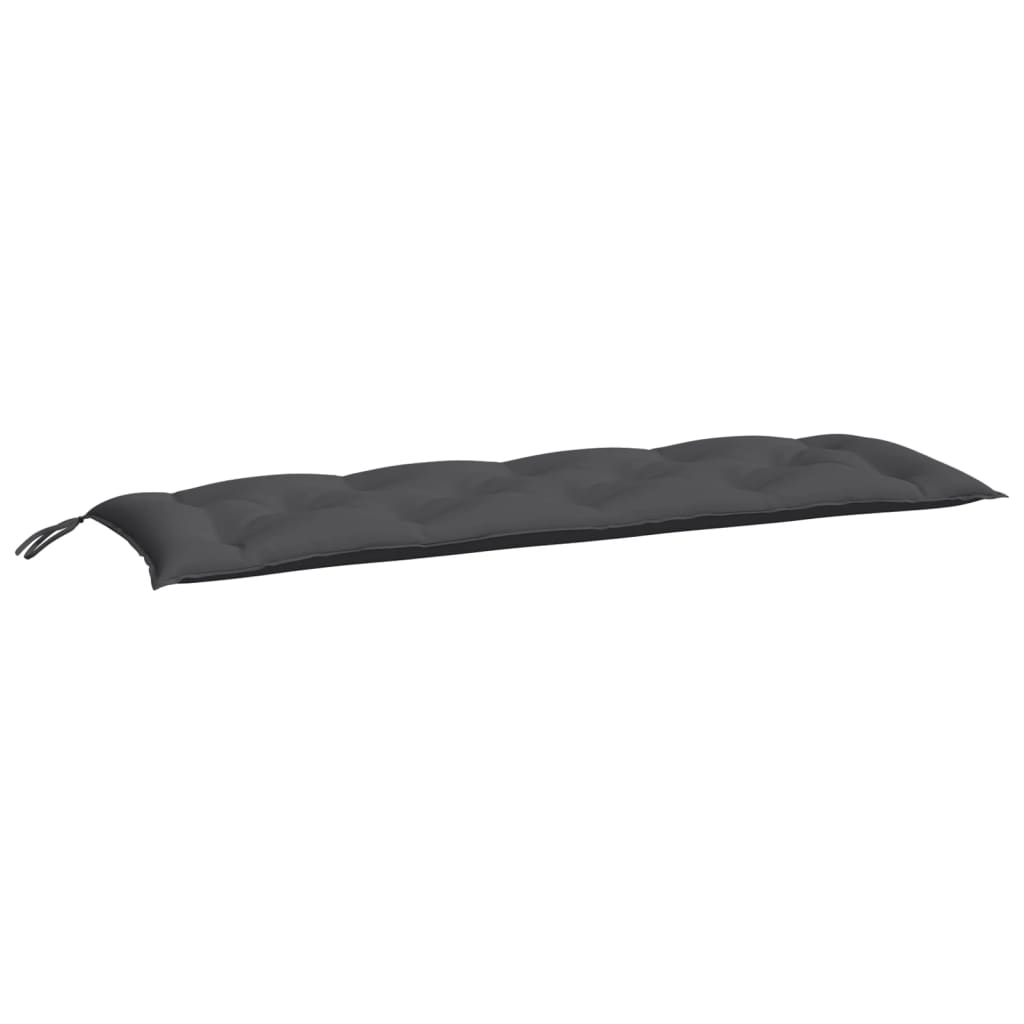 vidaXL Μαξιλάρι Πάγκου Κήπου Ανθρακί 150x50x7 εκ. Ύφασμα Oxford