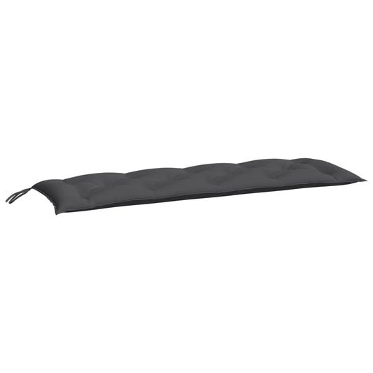 vidaXL Μαξιλάρι Πάγκου Κήπου Ανθρακί 150x50x7 εκ. Ύφασμα Oxford