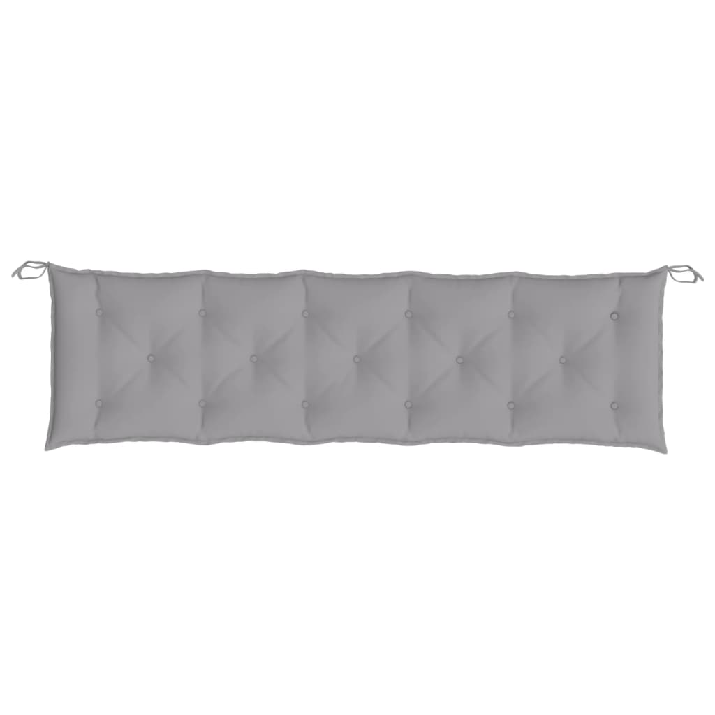 vidaXL Μαξιλάρι Πάγκου Κήπου Γκρι 180x50x7 εκ. Ύφασμα Oxford