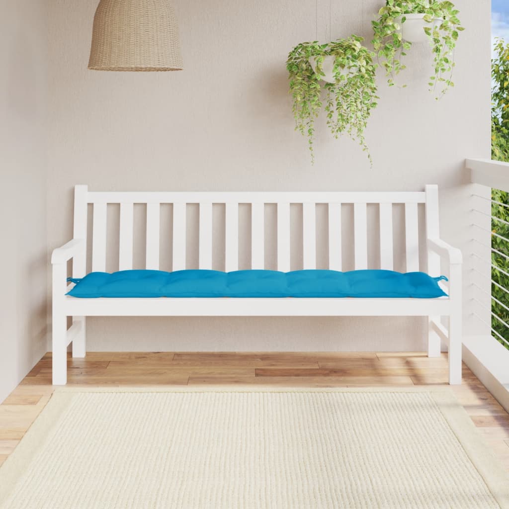 vidaXL Μαξιλάρι Πάγκου Κήπου Γαλάζιο 180x50x7 εκ. Ύφασμα Oxford
