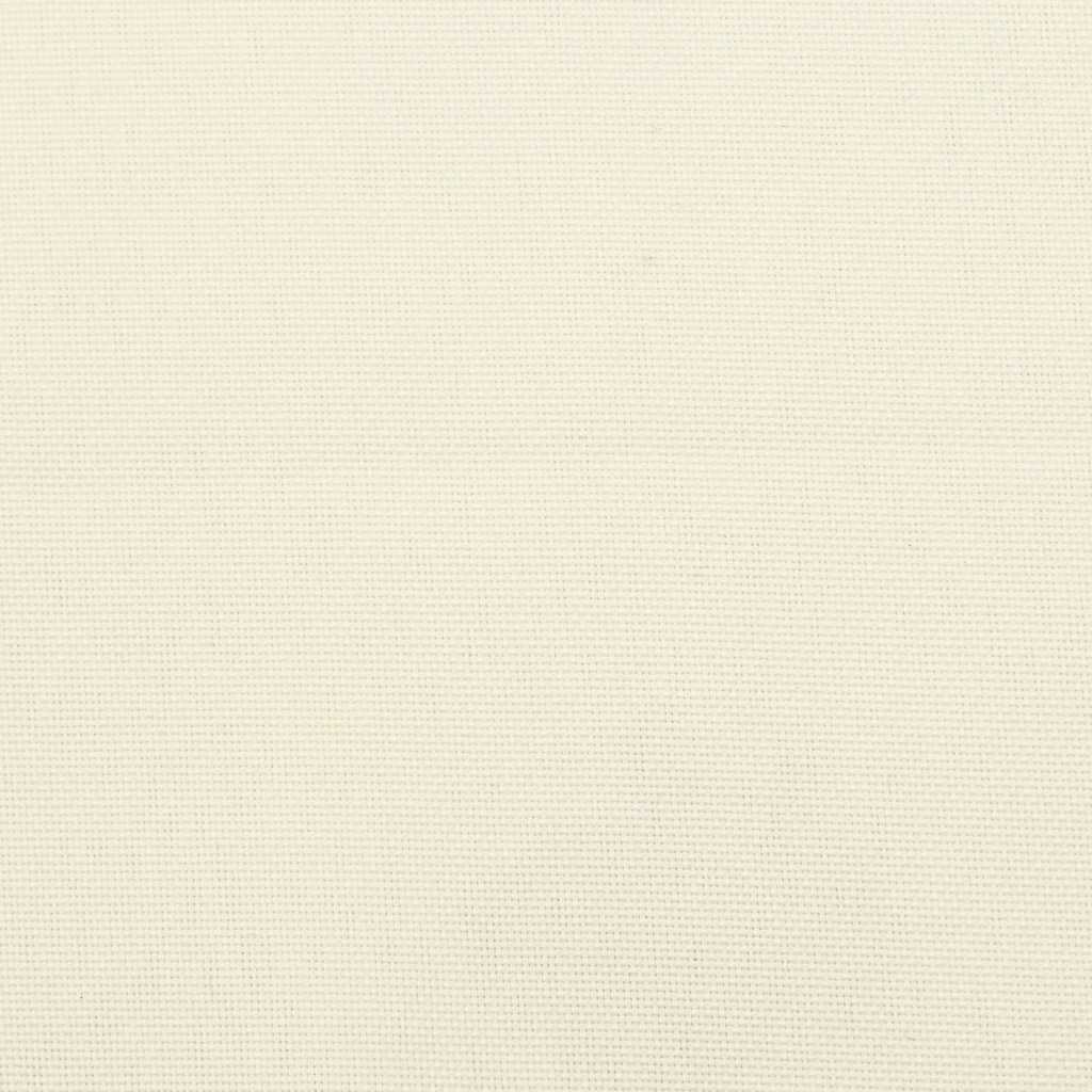 vidaXL Μαξιλάρι Πάγκου Κήπου Κρεμ Λευκό 120x(50+50)x7εκ. Ύφασμα Oxford