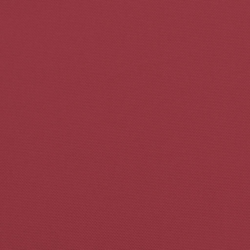 vidaXL Μαξιλάρι Πάγκου Κήπου Μπορντό 120x(50+50)x7 εκ. Ύφασμα Oxford