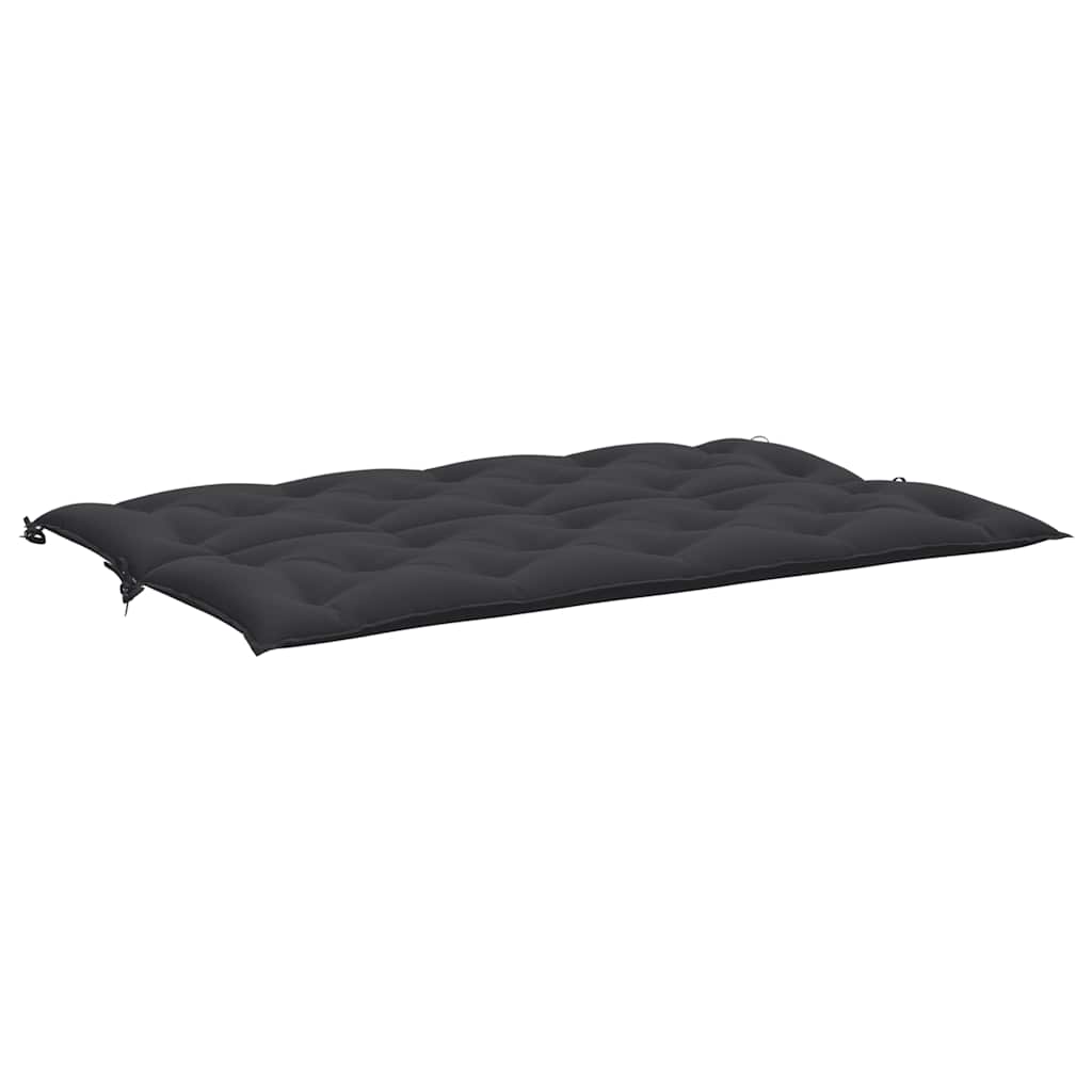 vidaXL Μαξιλάρι Πάγκου Κήπου Μαύρο 150x(50+50)x7 εκ. Ύφασμα Oxford