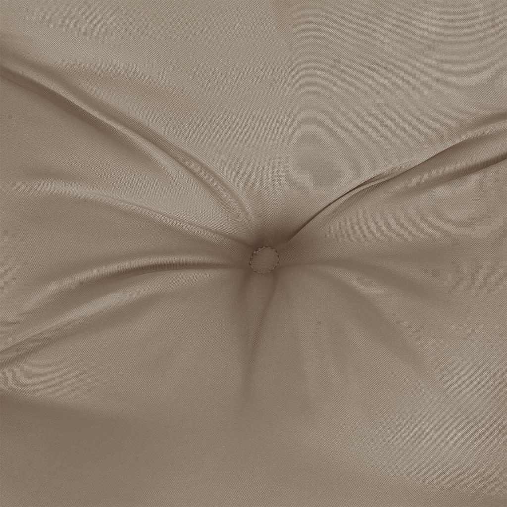 vidaXL Μαξιλάρι Πάγκου Κήπου Taupe 150x(50+50)x7 εκ. Ύφασμα Oxford