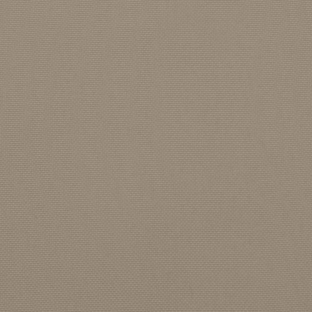 vidaXL Μαξιλάρι Πάγκου Κήπου Taupe 150x(50+50)x7 εκ. Ύφασμα Oxford