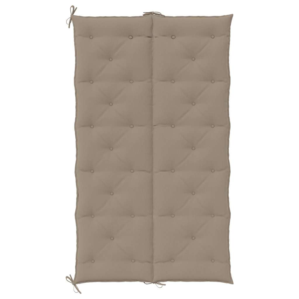 vidaXL Μαξιλάρι Πάγκου Κήπου Taupe 180x(50+50)x7 εκ. Ύφασμα Oxford