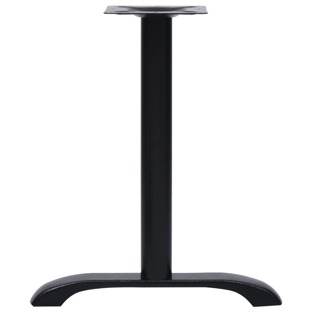vidaXL Πόδια τραπεζιού μπιστρό 2 τεμάχια Μαύρο 61x8x72 cm Χυτοσίδηρος